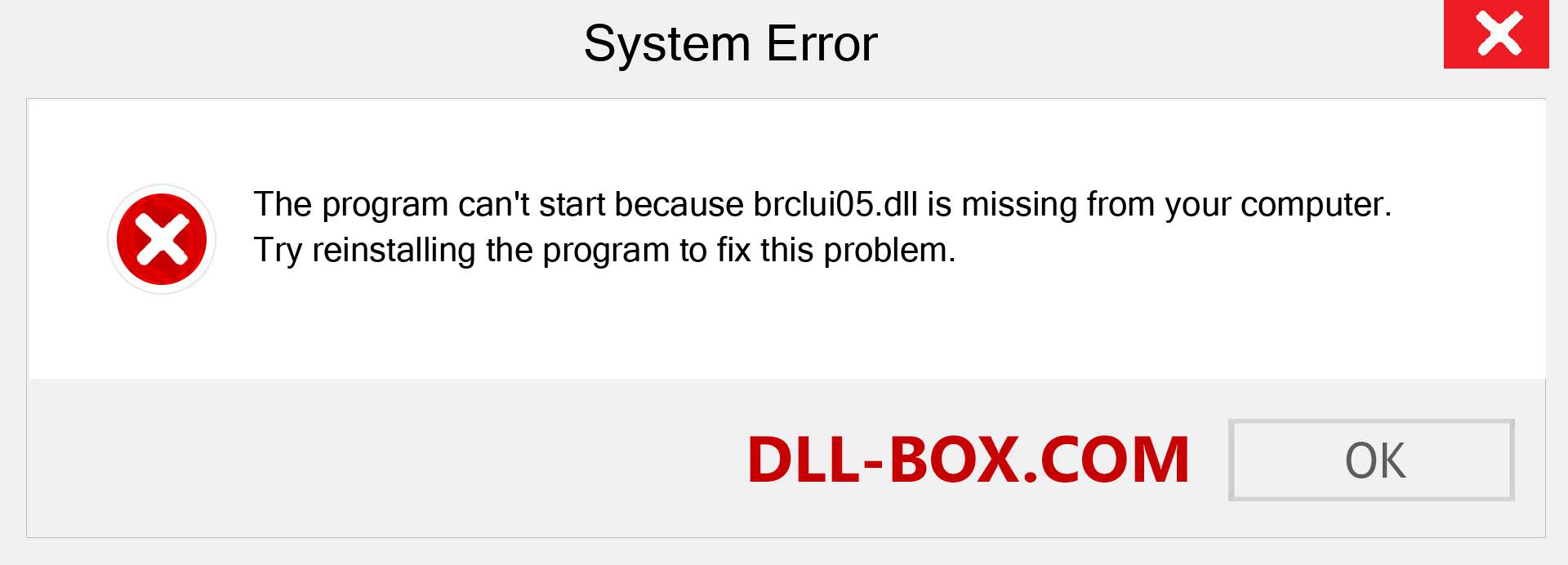  brclui05.dll file is missing?. Download for Windows 7, 8, 10 - Fix  brclui05 dll Missing Error on Windows, photos, images